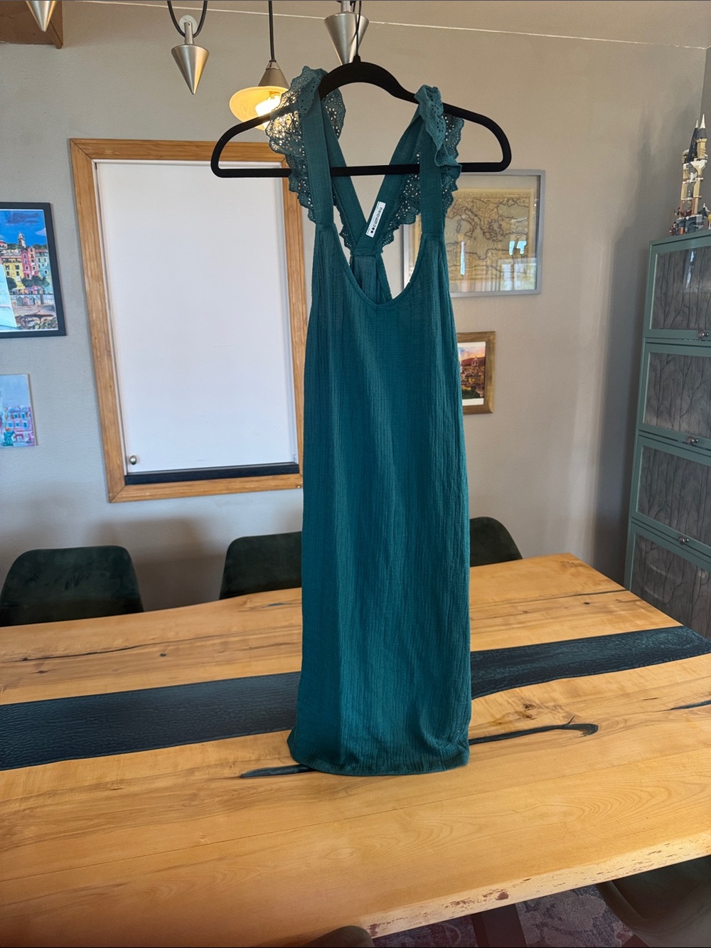 Teal Sleeveless Dress